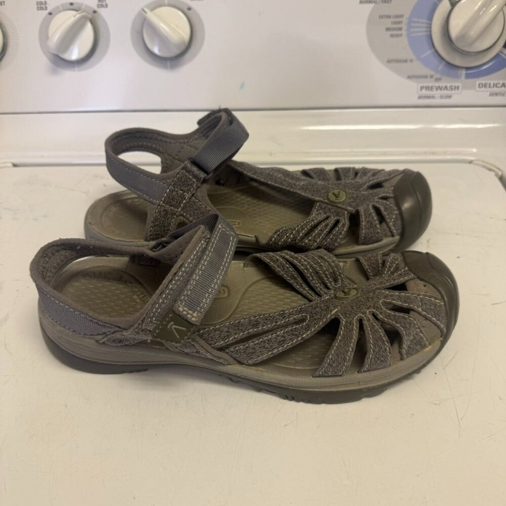 Keen Rose‎ Sandals Womens 8 Gray Slingback Closed Toe Sport Hiking 1016733